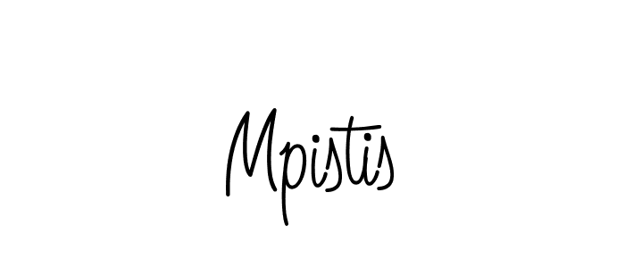 How to make Mpistis name signature. Use Angelique-Rose-font-FFP style for creating short signs online. This is the latest handwritten sign. Mpistis signature style 5 images and pictures png