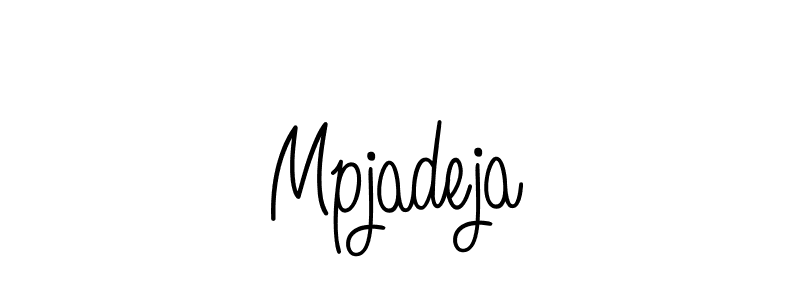 Design your own signature with our free online signature maker. With this signature software, you can create a handwritten (Angelique-Rose-font-FFP) signature for name Mpjadeja. Mpjadeja signature style 5 images and pictures png