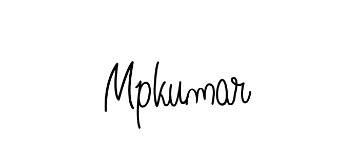 How to make Mpkumar name signature. Use Angelique-Rose-font-FFP style for creating short signs online. This is the latest handwritten sign. Mpkumar signature style 5 images and pictures png