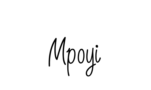 Use a signature maker to create a handwritten signature online. With this signature software, you can design (Angelique-Rose-font-FFP) your own signature for name Mpoyi. Mpoyi signature style 5 images and pictures png
