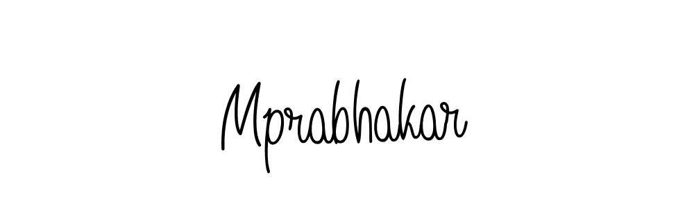 Create a beautiful signature design for name Mprabhakar. With this signature (Angelique-Rose-font-FFP) fonts, you can make a handwritten signature for free. Mprabhakar signature style 5 images and pictures png