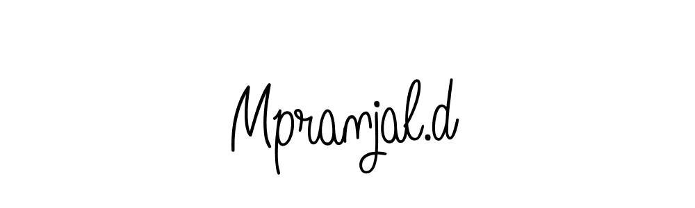 Make a beautiful signature design for name Mpranjal.d. Use this online signature maker to create a handwritten signature for free. Mpranjal.d signature style 5 images and pictures png