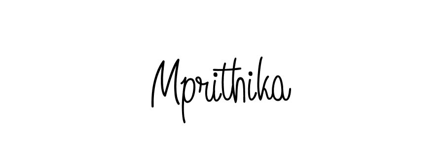 Mprithika stylish signature style. Best Handwritten Sign (Angelique-Rose-font-FFP) for my name. Handwritten Signature Collection Ideas for my name Mprithika. Mprithika signature style 5 images and pictures png
