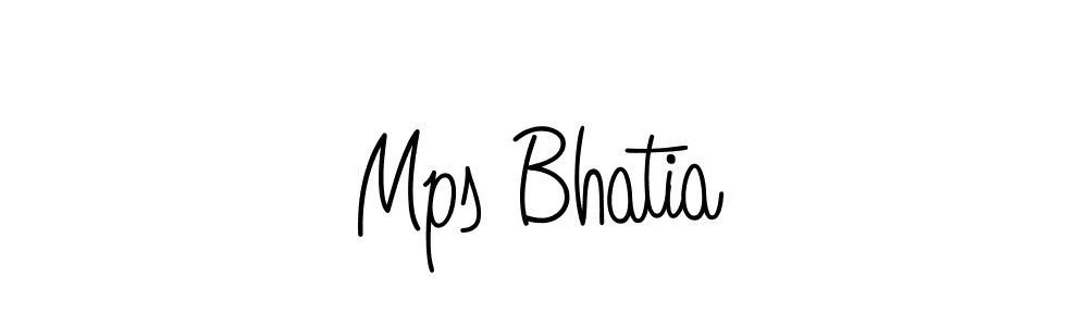 How to make Mps Bhatia signature? Angelique-Rose-font-FFP is a professional autograph style. Create handwritten signature for Mps Bhatia name. Mps Bhatia signature style 5 images and pictures png