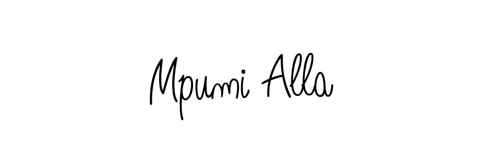 How to make Mpumi Alla signature? Angelique-Rose-font-FFP is a professional autograph style. Create handwritten signature for Mpumi Alla name. Mpumi Alla signature style 5 images and pictures png