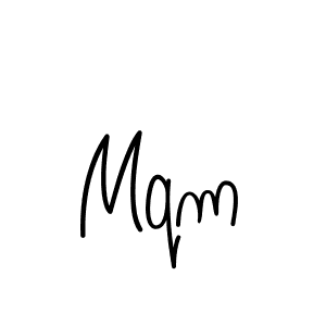 Make a beautiful signature design for name Mqm. With this signature (Angelique-Rose-font-FFP) style, you can create a handwritten signature for free. Mqm signature style 5 images and pictures png