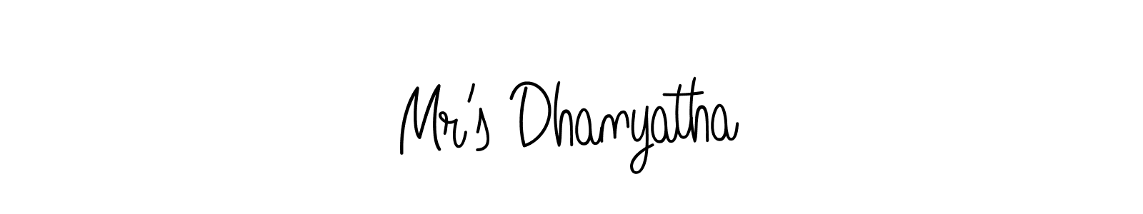 Angelique-Rose-font-FFP is a professional signature style that is perfect for those who want to add a touch of class to their signature. It is also a great choice for those who want to make their signature more unique. Get Mr’s Dhanyatha name to fancy signature for free. Mr’s Dhanyatha signature style 5 images and pictures png