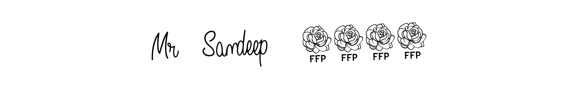 Design your own signature with our free online signature maker. With this signature software, you can create a handwritten (Angelique-Rose-font-FFP) signature for name Mr   Sandeep    1919. Mr   Sandeep    1919 signature style 5 images and pictures png