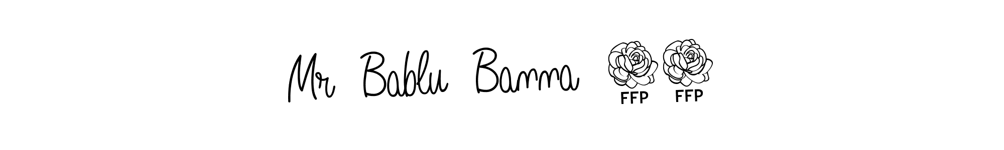 How to Draw Mr  Bablu  Banna  78 signature style? Angelique-Rose-font-FFP is a latest design signature styles for name Mr  Bablu  Banna  78. Mr  Bablu  Banna  78 signature style 5 images and pictures png