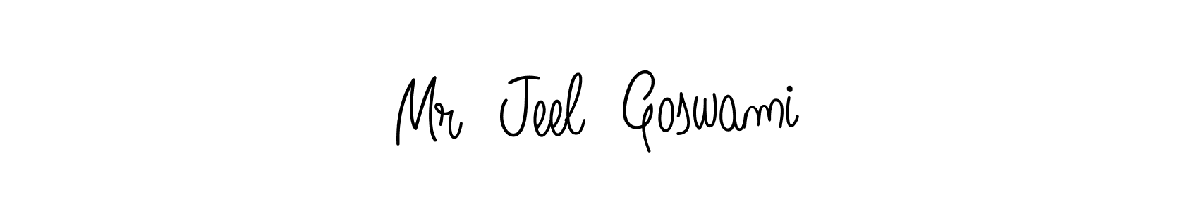 You can use this online signature creator to create a handwritten signature for the name Mr  Jeel  Goswami. This is the best online autograph maker. Mr  Jeel  Goswami signature style 5 images and pictures png