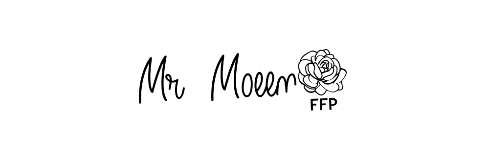 Mr  Moeen4 stylish signature style. Best Handwritten Sign (Angelique-Rose-font-FFP) for my name. Handwritten Signature Collection Ideas for my name Mr  Moeen4. Mr  Moeen4 signature style 5 images and pictures png