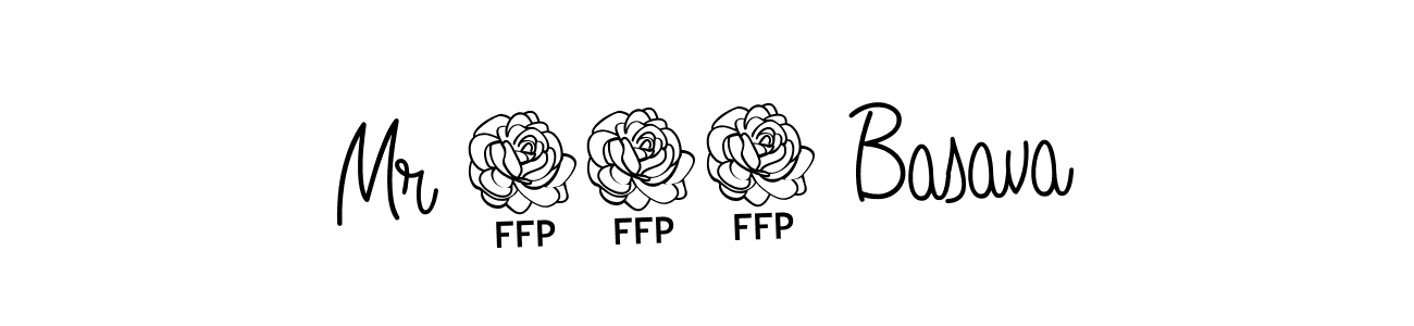 You should practise on your own different ways (Angelique-Rose-font-FFP) to write your name (Mr 360 Basava) in signature. don't let someone else do it for you. Mr 360 Basava signature style 5 images and pictures png