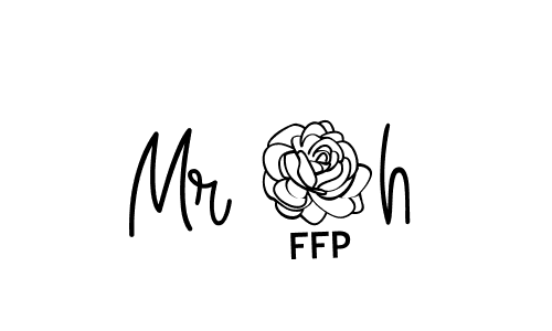 You should practise on your own different ways (Angelique-Rose-font-FFP) to write your name (Mr 7h) in signature. don't let someone else do it for you. Mr 7h signature style 5 images and pictures png