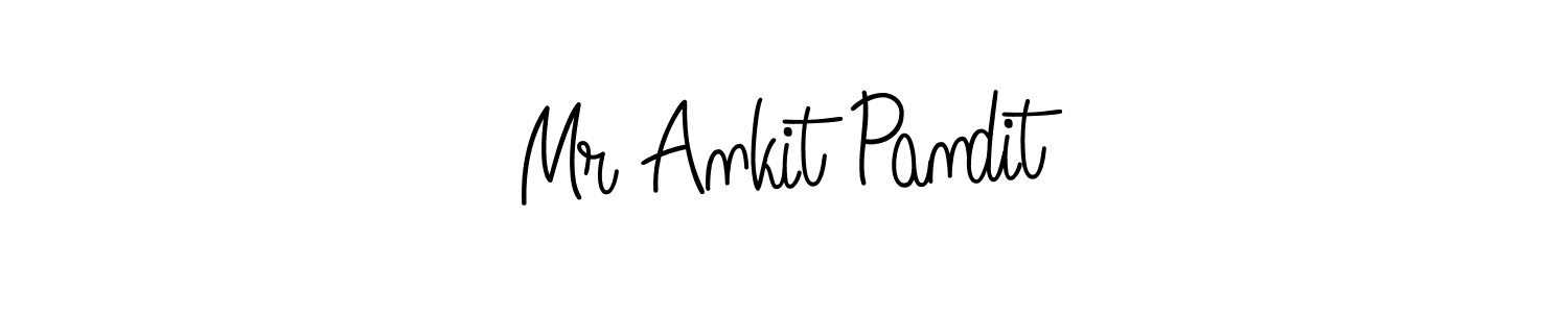 Mr Ankit Pandit stylish signature style. Best Handwritten Sign (Angelique-Rose-font-FFP) for my name. Handwritten Signature Collection Ideas for my name Mr Ankit Pandit. Mr Ankit Pandit signature style 5 images and pictures png