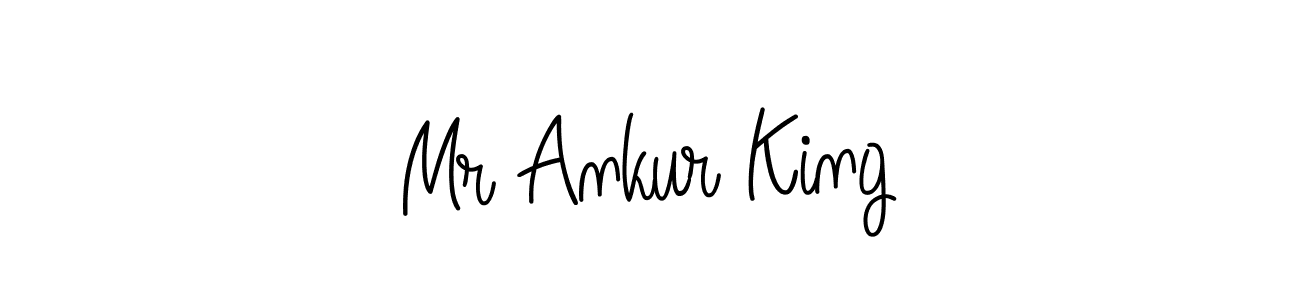 Use a signature maker to create a handwritten signature online. With this signature software, you can design (Angelique-Rose-font-FFP) your own signature for name Mr Ankur King. Mr Ankur King signature style 5 images and pictures png