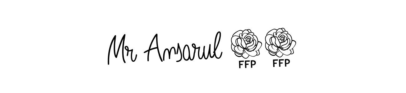 Use a signature maker to create a handwritten signature online. With this signature software, you can design (Angelique-Rose-font-FFP) your own signature for name Mr Ansarul 18. Mr Ansarul 18 signature style 5 images and pictures png