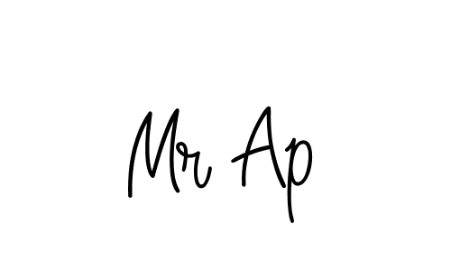 Make a beautiful signature design for name Mr Ap. With this signature (Angelique-Rose-font-FFP) style, you can create a handwritten signature for free. Mr Ap signature style 5 images and pictures png