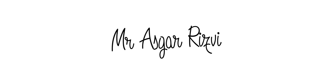 How to make Mr Asgar Rizvi name signature. Use Angelique-Rose-font-FFP style for creating short signs online. This is the latest handwritten sign. Mr Asgar Rizvi signature style 5 images and pictures png