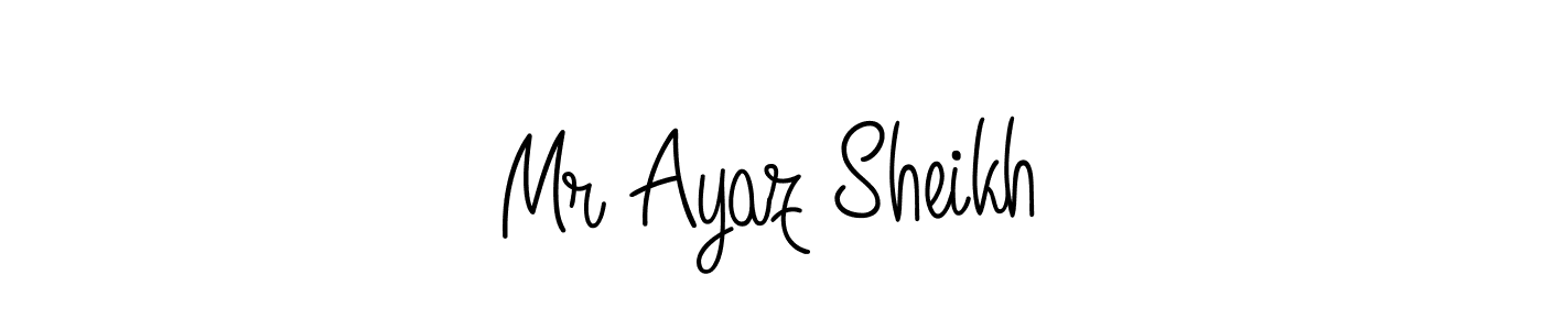 Also we have Mr Ayaz Sheikh name is the best signature style. Create professional handwritten signature collection using Angelique-Rose-font-FFP autograph style. Mr Ayaz Sheikh signature style 5 images and pictures png