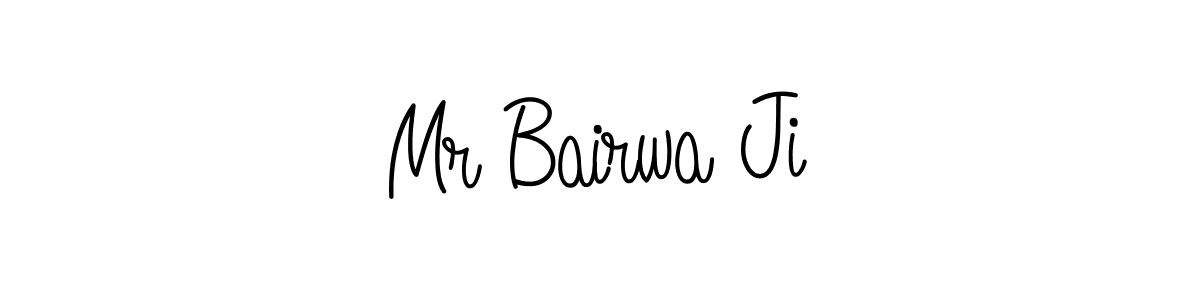 Also we have Mr Bairwa Ji name is the best signature style. Create professional handwritten signature collection using Angelique-Rose-font-FFP autograph style. Mr Bairwa Ji signature style 5 images and pictures png