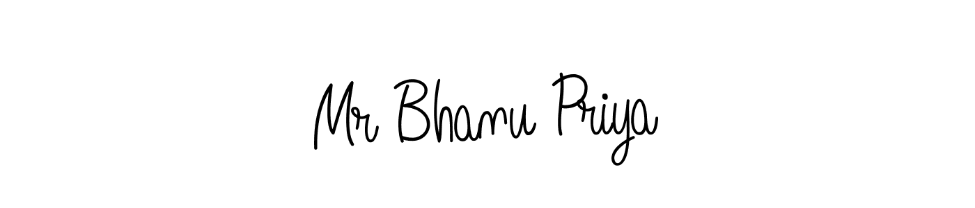 Create a beautiful signature design for name Mr Bhanu Priya. With this signature (Angelique-Rose-font-FFP) fonts, you can make a handwritten signature for free. Mr Bhanu Priya signature style 5 images and pictures png