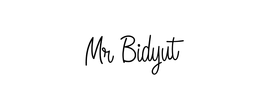 How to make Mr Bidyut name signature. Use Angelique-Rose-font-FFP style for creating short signs online. This is the latest handwritten sign. Mr Bidyut signature style 5 images and pictures png