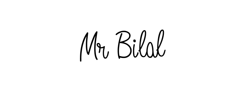 Make a beautiful signature design for name Mr Bilal. With this signature (Angelique-Rose-font-FFP) style, you can create a handwritten signature for free. Mr Bilal signature style 5 images and pictures png