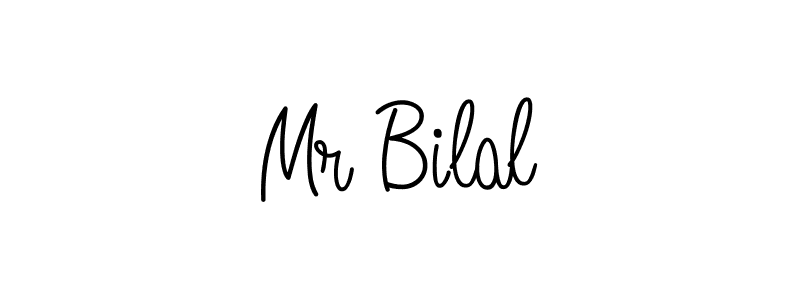 Make a beautiful signature design for name Mr Bilal. With this signature (Angelique-Rose-font-FFP) style, you can create a handwritten signature for free. Mr Bilal signature style 5 images and pictures png