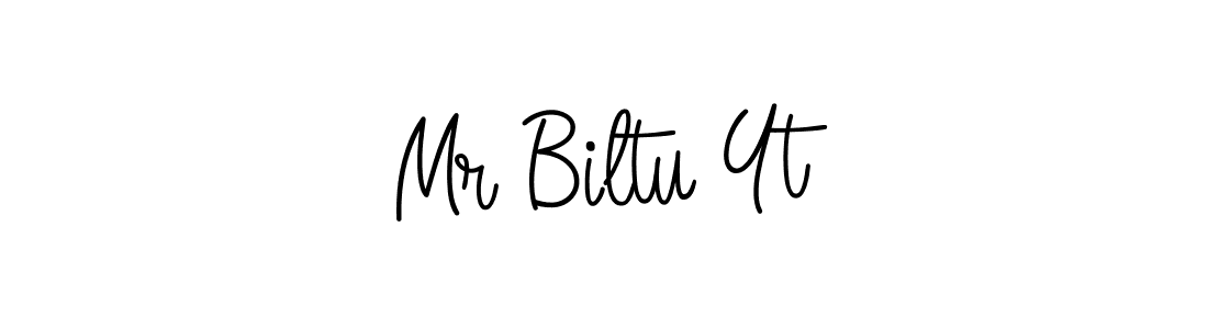 Use a signature maker to create a handwritten signature online. With this signature software, you can design (Angelique-Rose-font-FFP) your own signature for name Mr Biltu Yt. Mr Biltu Yt signature style 5 images and pictures png