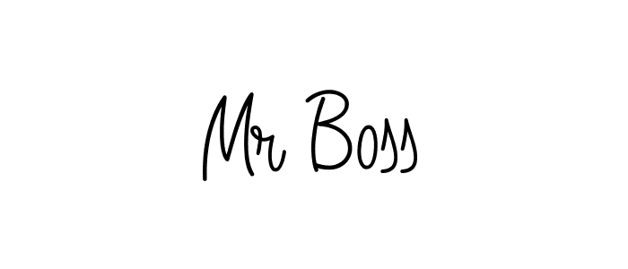 How to make Mr Boss name signature. Use Angelique-Rose-font-FFP style for creating short signs online. This is the latest handwritten sign. Mr Boss signature style 5 images and pictures png