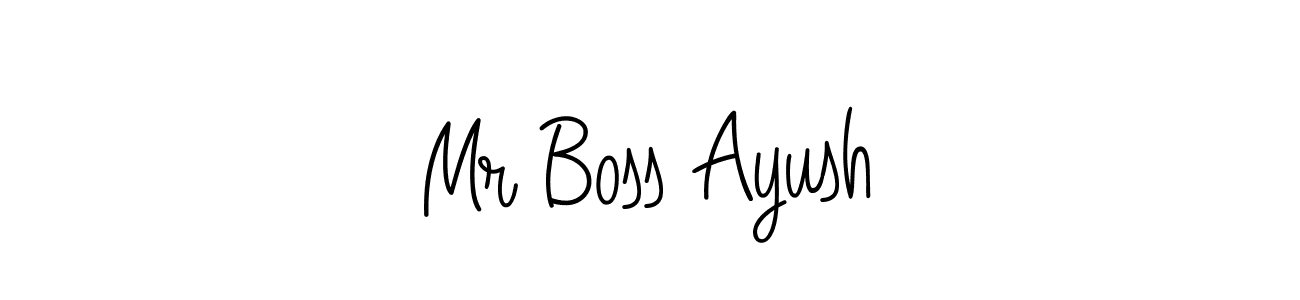 Create a beautiful signature design for name Mr Boss Ayush. With this signature (Angelique-Rose-font-FFP) fonts, you can make a handwritten signature for free. Mr Boss Ayush signature style 5 images and pictures png