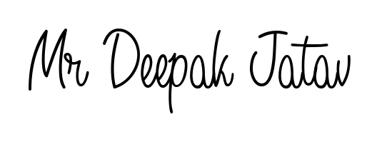 The Angelique-Rose-font-FFP typeface gives name Mr Deepak Jatav a refined look. Suitable for certificates, diplomas, and official verification. Mr Deepak Jatav signature style 5 images and pictures png