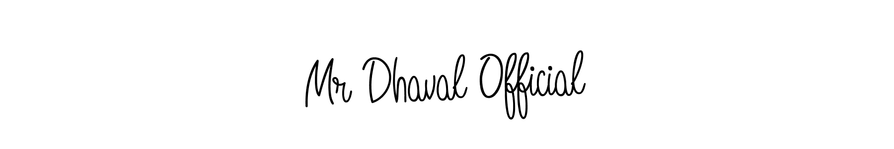 You should practise on your own different ways (Angelique-Rose-font-FFP) to write your name (Mr Dhaval Official) in signature. don't let someone else do it for you. Mr Dhaval Official signature style 5 images and pictures png