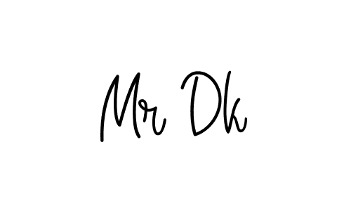 How to make Mr Dk signature? Angelique-Rose-font-FFP is a professional autograph style. Create handwritten signature for Mr Dk name. Mr Dk signature style 5 images and pictures png