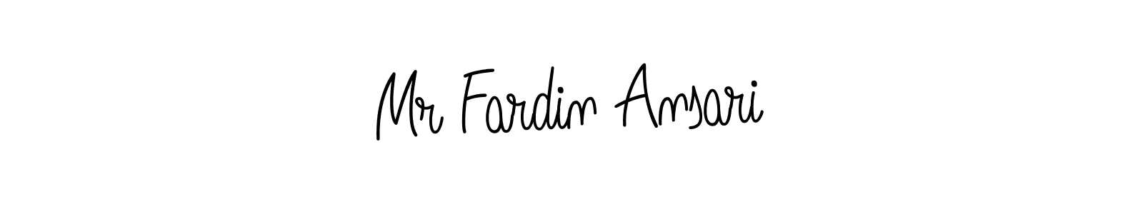 Also we have Mr Fardin Ansari name is the best signature style. Create professional handwritten signature collection using Angelique-Rose-font-FFP autograph style. Mr Fardin Ansari signature style 5 images and pictures png