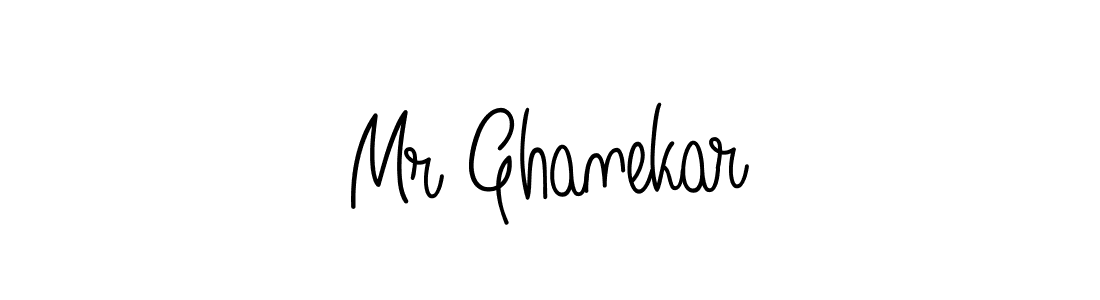 The best way (Angelique-Rose-font-FFP) to make a short signature is to pick only two or three words in your name. The name Mr Ghanekar include a total of six letters. For converting this name. Mr Ghanekar signature style 5 images and pictures png