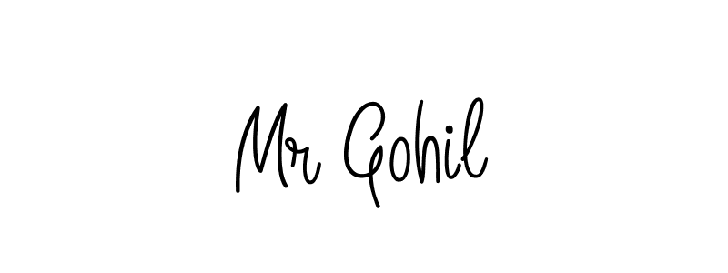 The best way (Angelique-Rose-font-FFP) to make a short signature is to pick only two or three words in your name. The name Mr Gohil include a total of six letters. For converting this name. Mr Gohil signature style 5 images and pictures png