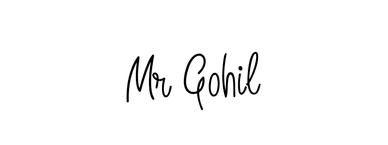 You should practise on your own different ways (Angelique-Rose-font-FFP) to write your name (Mr Gohil) in signature. don't let someone else do it for you. Mr Gohil signature style 5 images and pictures png