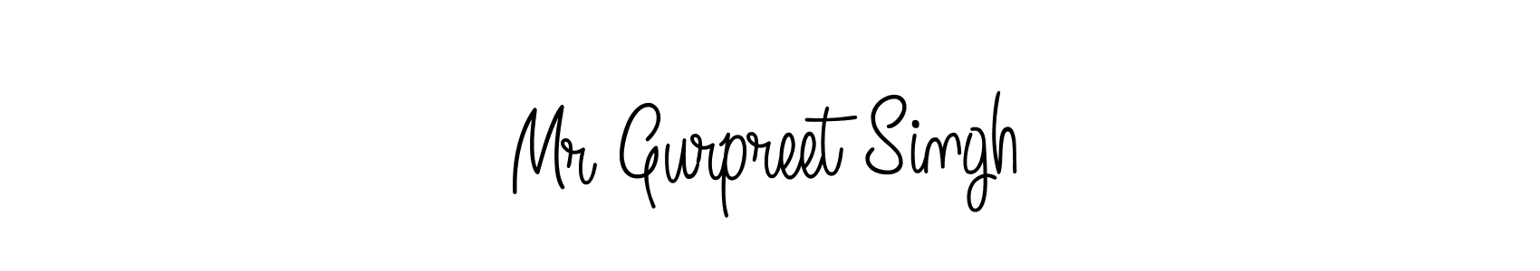 Design your own signature with our free online signature maker. With this signature software, you can create a handwritten (Angelique-Rose-font-FFP) signature for name Mr Gurpreet Singh. Mr Gurpreet Singh signature style 5 images and pictures png