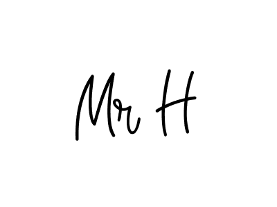 Create a beautiful signature design for name Mr H. With this signature (Angelique-Rose-font-FFP) fonts, you can make a handwritten signature for free. Mr H signature style 5 images and pictures png