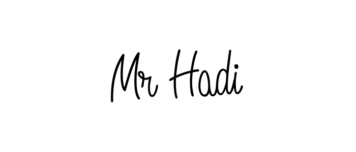 Create a beautiful signature design for name Mr Hadi. With this signature (Angelique-Rose-font-FFP) fonts, you can make a handwritten signature for free. Mr Hadi signature style 5 images and pictures png