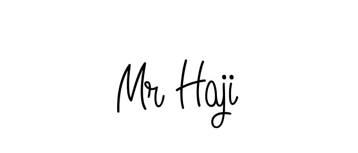How to Draw Mr Haji signature style? Angelique-Rose-font-FFP is a latest design signature styles for name Mr Haji. Mr Haji signature style 5 images and pictures png