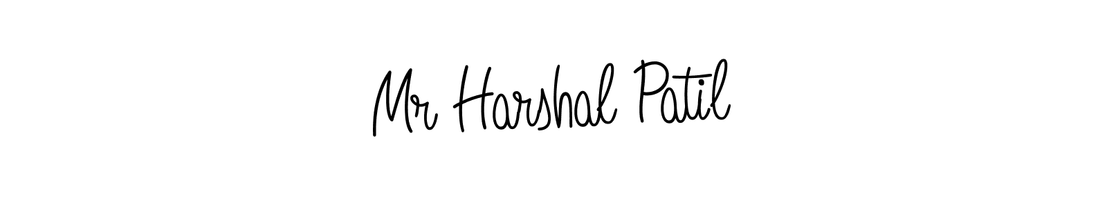 Design your own signature with our free online signature maker. With this signature software, you can create a handwritten (Angelique-Rose-font-FFP) signature for name Mr Harshal Patil. Mr Harshal Patil signature style 5 images and pictures png