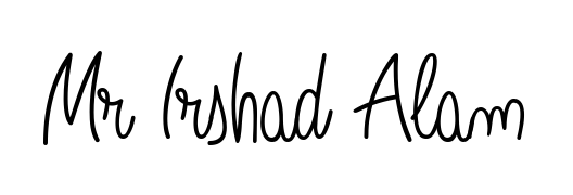 Get an exclusive digital autograph for Mr Irshad Alam. The Angelique-Rose-font-FFP typeface captures the charm of real penmanship on paper. Mr Irshad Alam signature style 5 images and pictures png