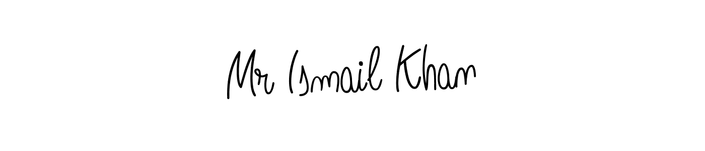 Use a signature maker to create a handwritten signature online. With this signature software, you can design (Angelique-Rose-font-FFP) your own signature for name Mr Ismail Khan. Mr Ismail Khan signature style 5 images and pictures png