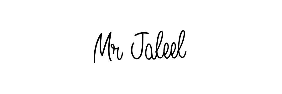 The best way (Angelique-Rose-font-FFP) to make a short signature is to pick only two or three words in your name. The name Mr Jaleel include a total of six letters. For converting this name. Mr Jaleel signature style 5 images and pictures png