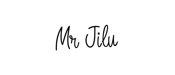 Mr Jilu stylish signature style. Best Handwritten Sign (Angelique-Rose-font-FFP) for my name. Handwritten Signature Collection Ideas for my name Mr Jilu. Mr Jilu signature style 5 images and pictures png