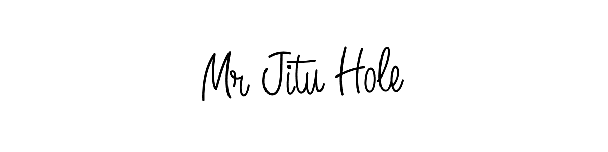 Create a beautiful signature design for name Mr Jitu Hole. With this signature (Angelique-Rose-font-FFP) fonts, you can make a handwritten signature for free. Mr Jitu Hole signature style 5 images and pictures png