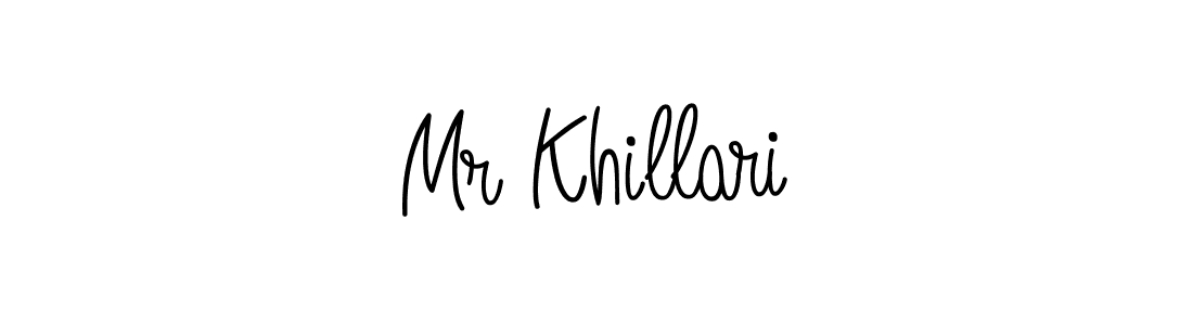 Design your own signature with our free online signature maker. With this signature software, you can create a handwritten (Angelique-Rose-font-FFP) signature for name Mr Khillari. Mr Khillari signature style 5 images and pictures png