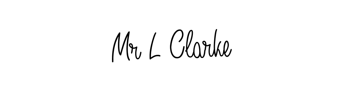 Use a signature maker to create a handwritten signature online. With this signature software, you can design (Angelique-Rose-font-FFP) your own signature for name Mr L Clarke. Mr L Clarke signature style 5 images and pictures png